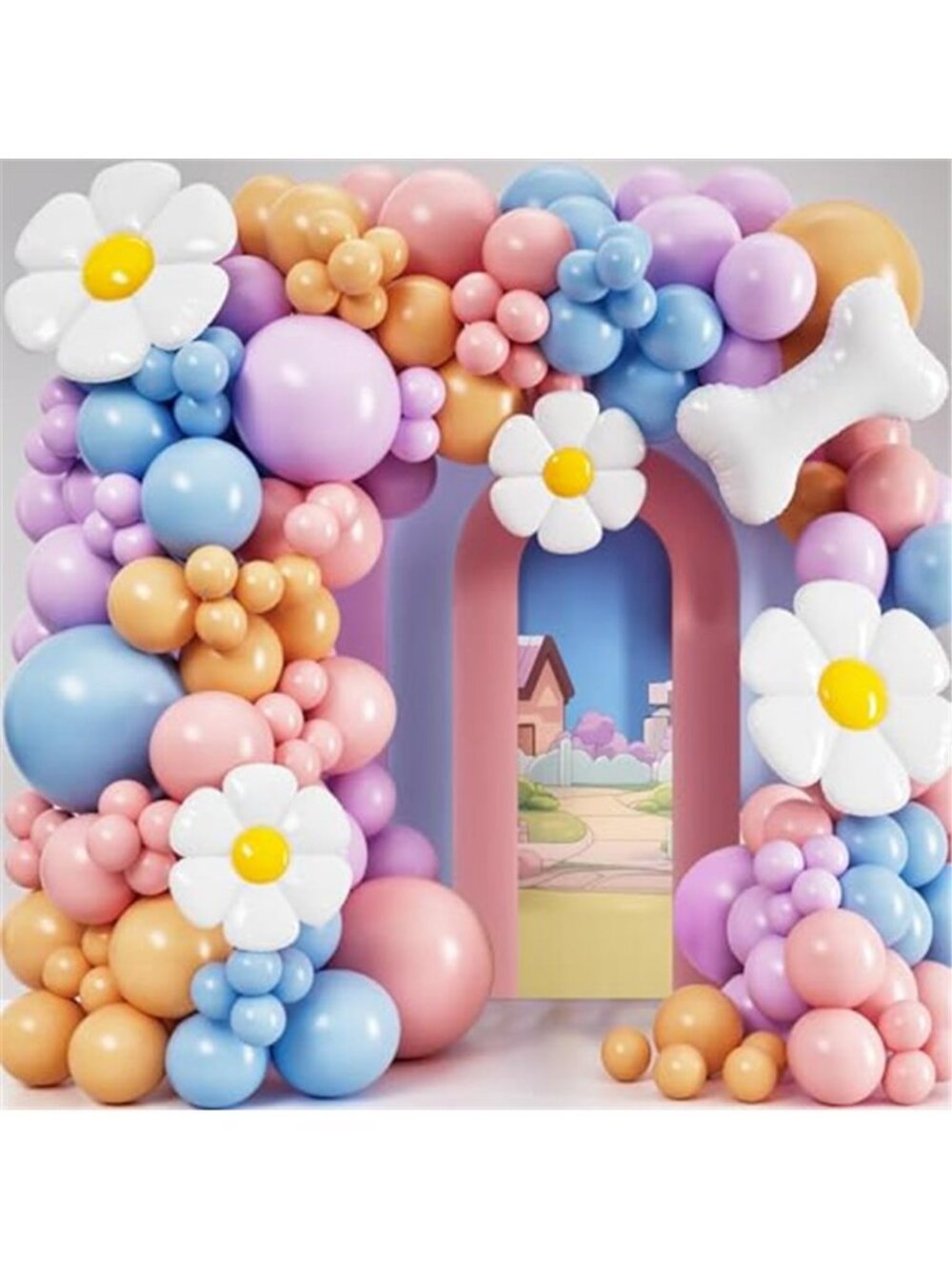 Blue Balloon Garland Kit Puppy Birthday Party Decorations Balloon Arch DIY
